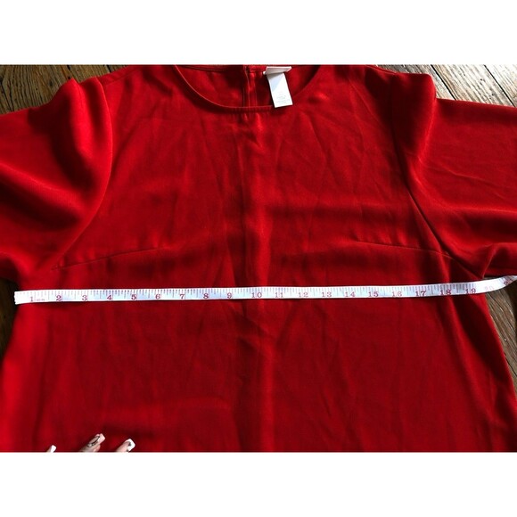 H&M Dress Women’s 6 Pearl Embellished Cuffs A Line Button Evening Classy - Picture 9 of 10